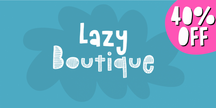 Lazy Boutique font preview
