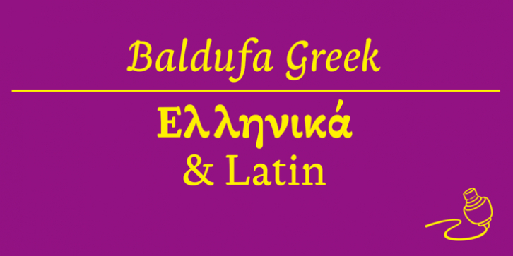 Baldufa Greek Ltn font preview