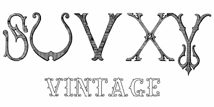 Victorian Alphabets Five font preview