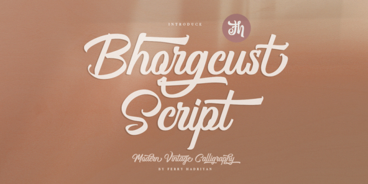 Bhorgcust font preview