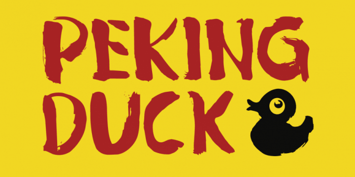 Peking Duck font preview