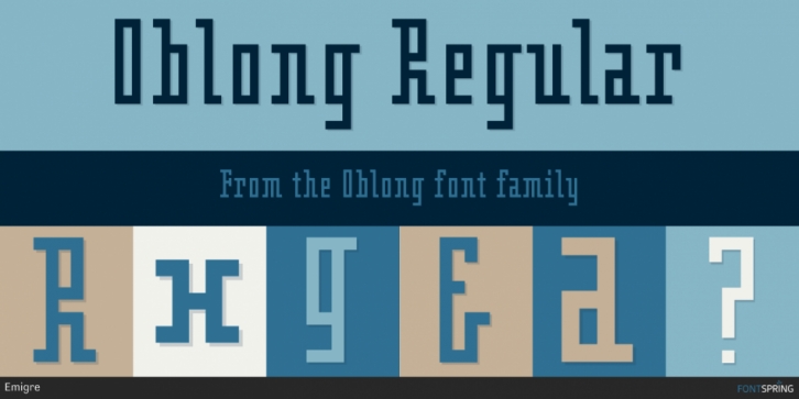 Oblong font preview