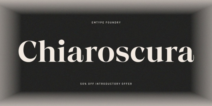Chiaroscura font preview