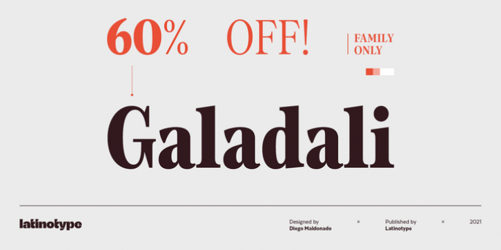 Galadali font preview
