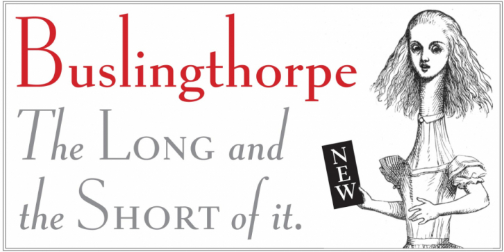 Buslingthorpe font preview