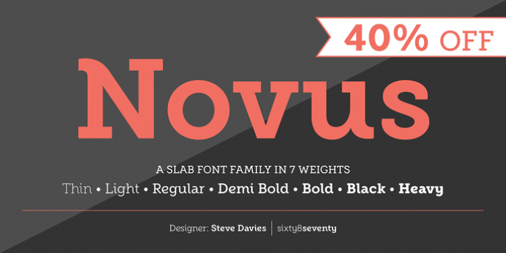 Novus font preview