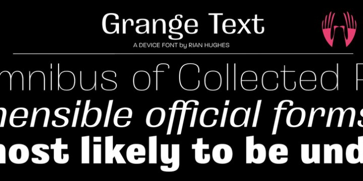 Grange Text font preview