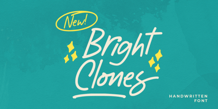 Bright Clones font preview
