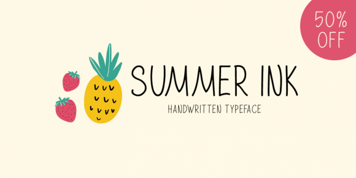 Summer Ink font preview