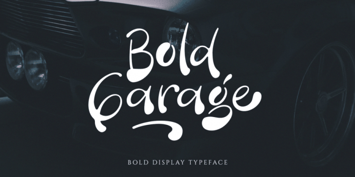 Bold Garage font preview