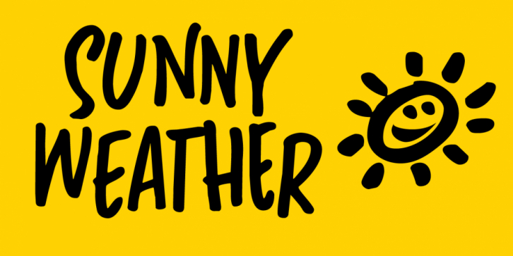 Sunny Weather font preview