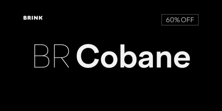 BR Cobane font preview