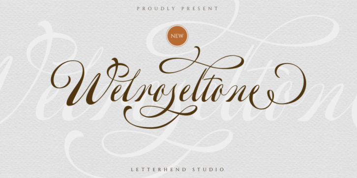 Welroseltone font preview