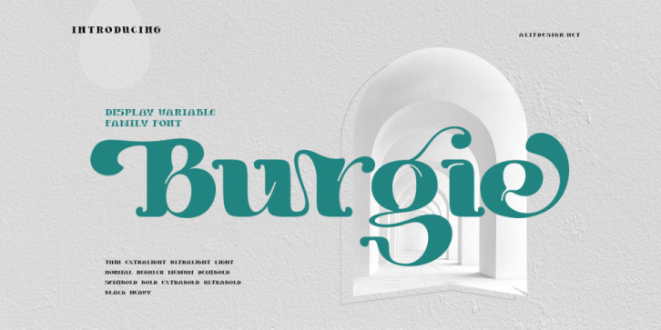 Burgie font preview