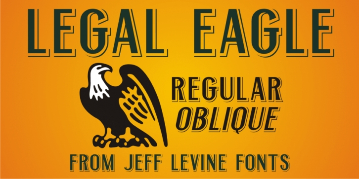 Legal Eagle JNL font preview
