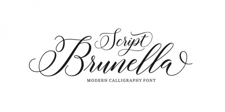 Brunella Script font preview