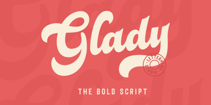 Glady font preview
