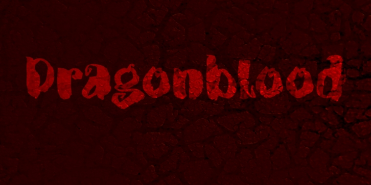 Dragonblood font preview