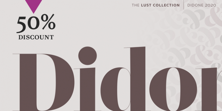 Lust Didone font preview