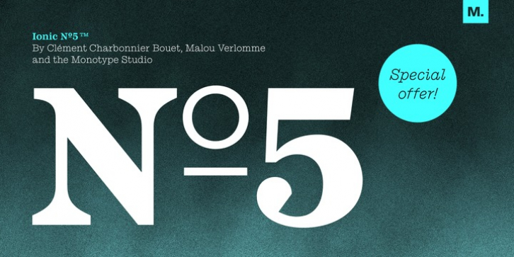 Ionic No 5 font preview