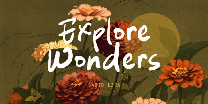 Explore Wonders font preview