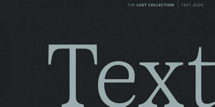Lust Text font preview