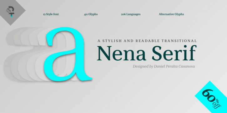 Nena Serif font preview