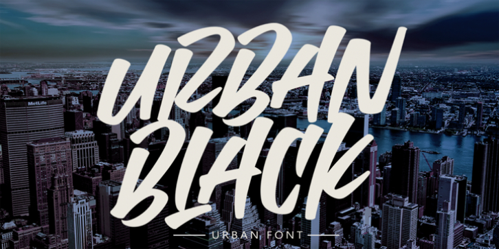Urban Black font preview