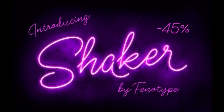 Shaker Script font preview