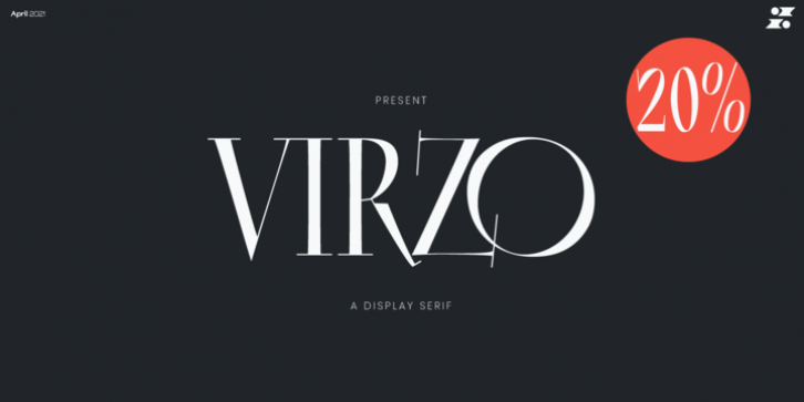 Virzo font preview