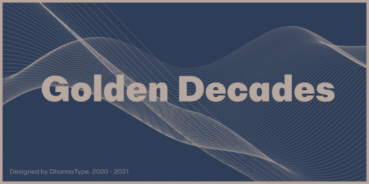 Golden Decades font preview
