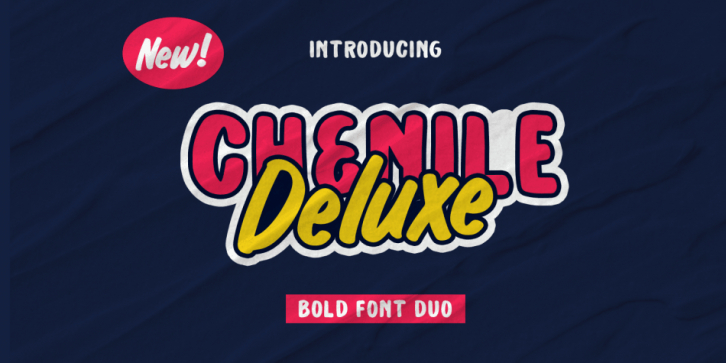 Chenile Deluxe font preview
