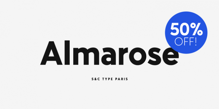 Almarose font preview