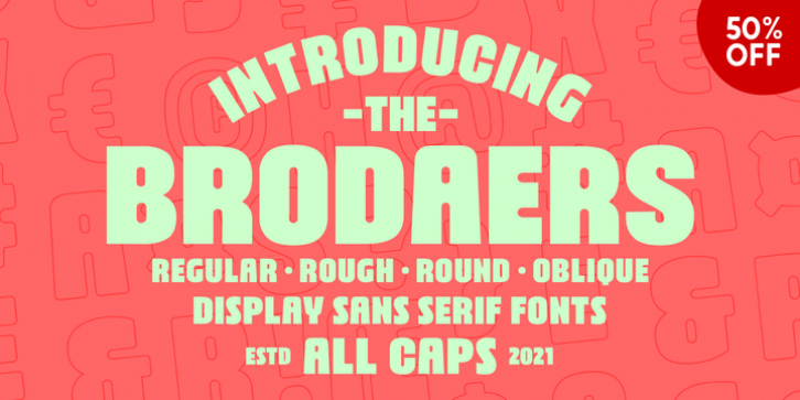 Brodaers font preview