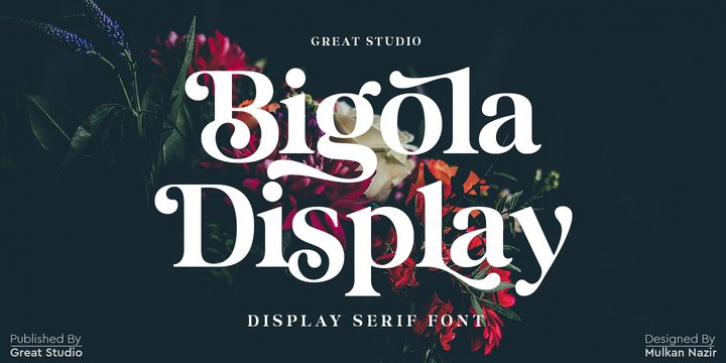 Bigola Display font preview