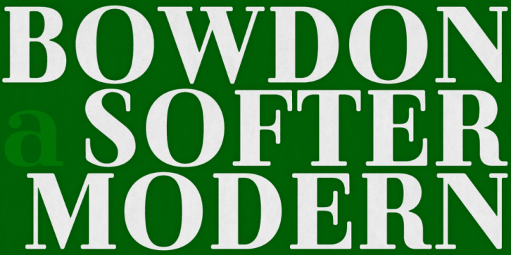Bowdon font preview