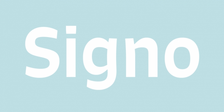 Signo font preview