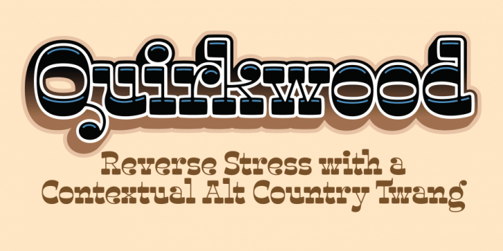 Quirkwood font preview