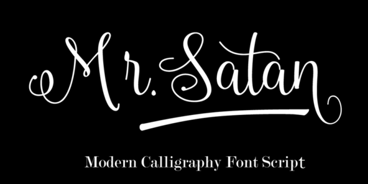 Mr.Satan font preview