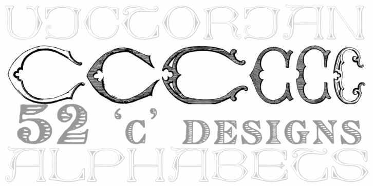 Victorian Alphabets C font preview
