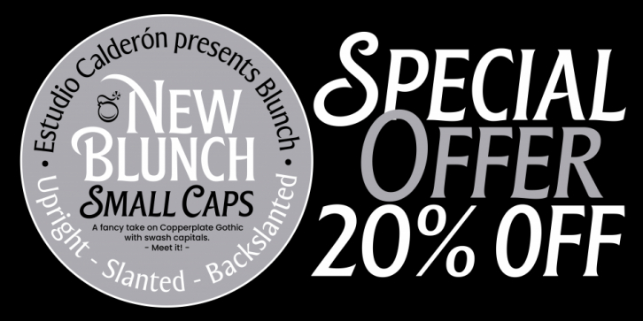 Blunch font preview