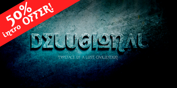 Delugional font preview