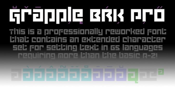 Grapple BRK Pro font preview