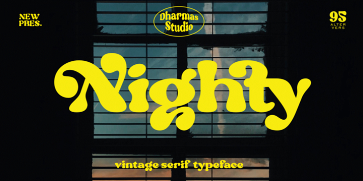 Nighty font preview