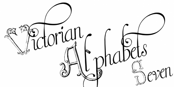 Victorian Alphabets Seven font preview