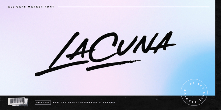 Lacuna font preview