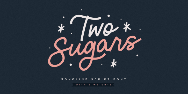 Two Sugars font preview