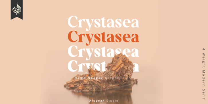 Al Crystasea font preview