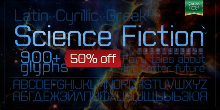 Science Fiction font preview
