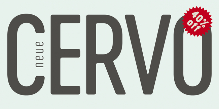 Cervo Neue font preview